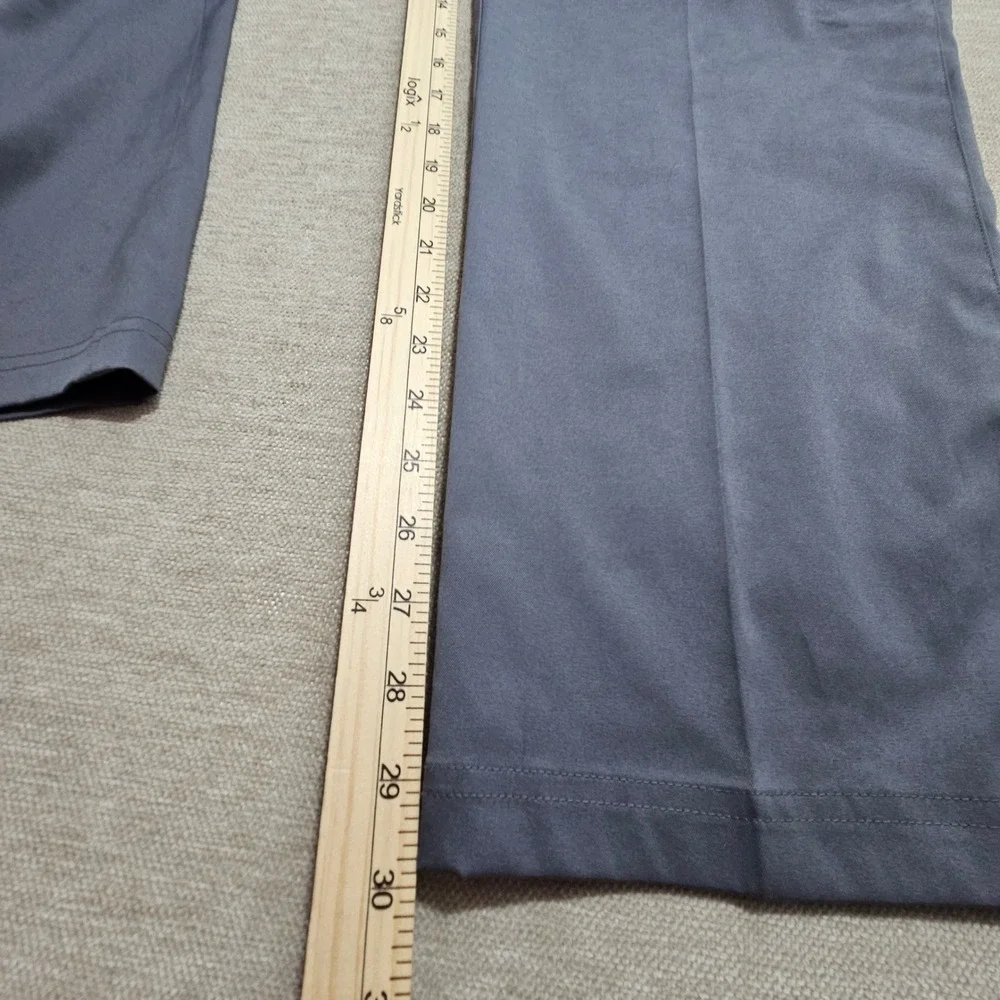 Nike Golf Pants Mens 36x30 Grey Dri-FIT Flat Front Straight Leg‎ 639779-021